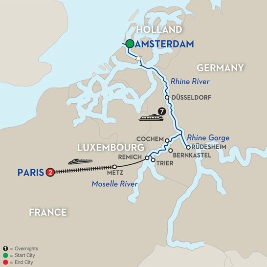 Canals, Vineyards and Paris - Avalon Waterways Cruises