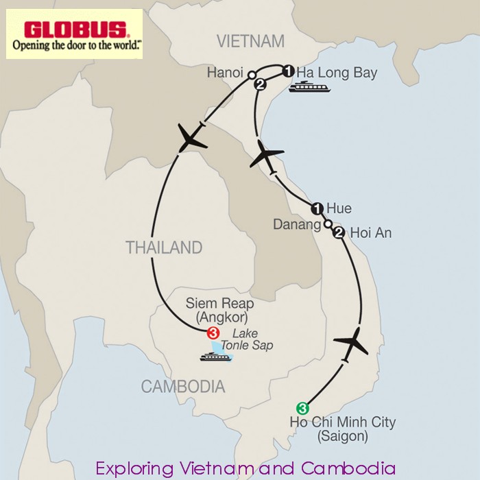 Exploring Vietnam and Cambodia MAP!