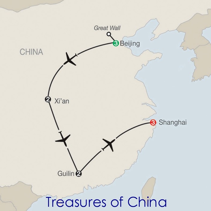 Treasures of China MAP!