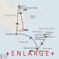 CLICK HERE for Globus Highlights of the South Pacific MAP!!