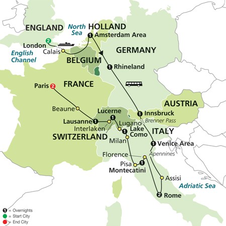Europe's Highlights by Cosmos Tours