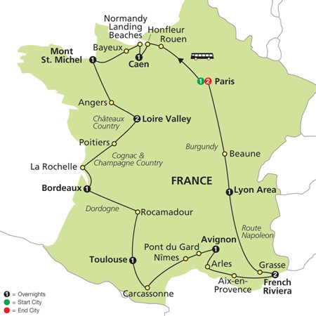 Grand Tour of France by Cosmos Vacations 2015 - 2016 | France Tours