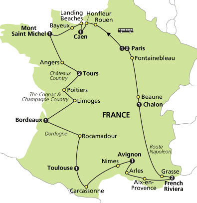 Grand Tour of France by Cosmos Tours
