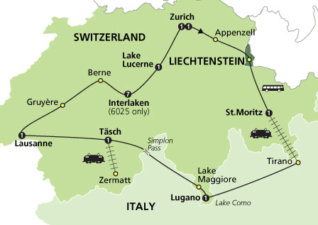 Grand Tour of Switzerland by Cosmos Tours