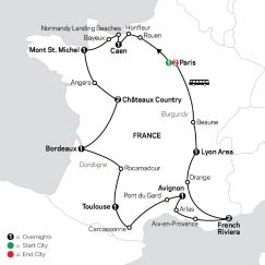 CLICK HERE for Cosmos Grand Tour of France MAP!