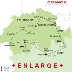 CLICK HERE for Cosmos Grand Tour of Switzerland MAP!