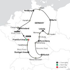 CLICK HERE for Cosmos Highlights of Germany MAP!