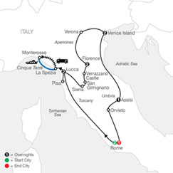 CLICK HERE for Globus Italian Treasures MAP!!