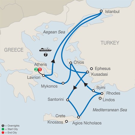Splendors of Greece & Turkey Cruise Tour by Globus Tours
