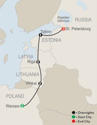 CLICK HERE for Globus Warsaw, The Baltics and St. Petersburg!