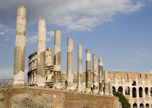 Touring Roman Colosseum