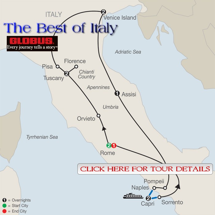 Full Details on The Best of Italy!