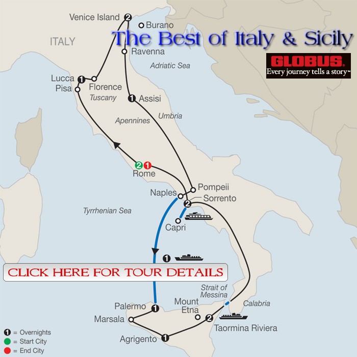 Full Details on The Best of Italy and Sicily!