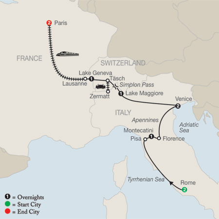 From the Colosseum to the Eiffel Tower by Globus Tours
