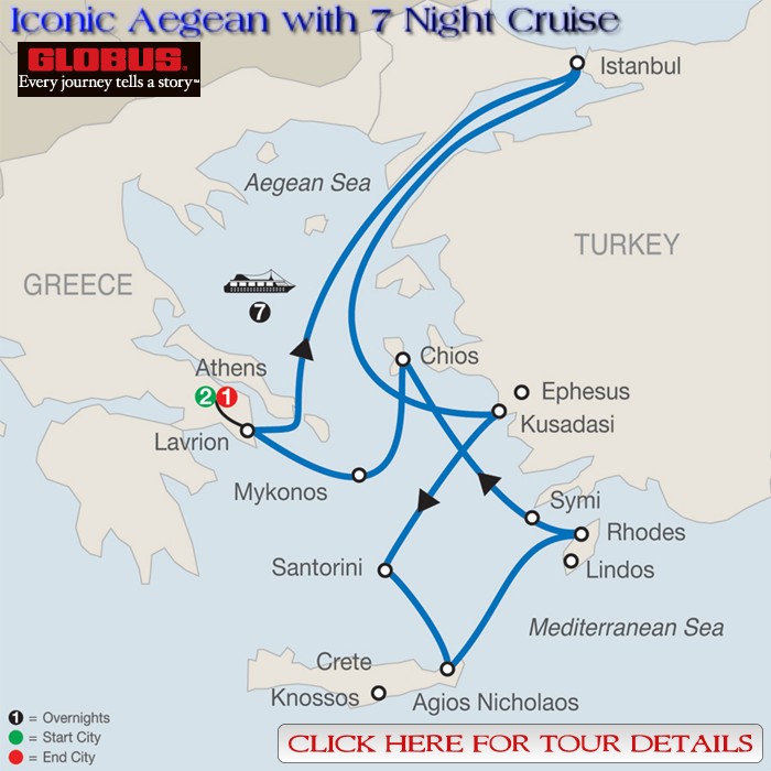 Full Details on Iconic Aegean with 7 Night Cruise!