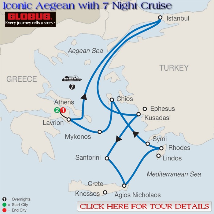 Globus Iconic Aegean with 7 Night Cruise