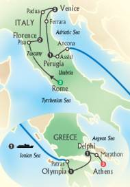 Click here for Globus Tours THE BEST OF ITALY AND GREECE