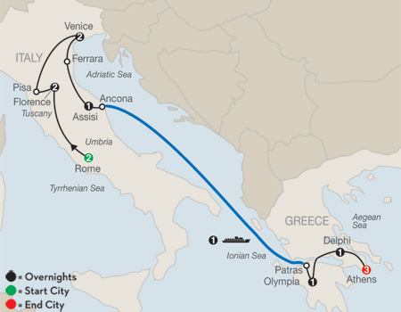 The Best of Italy and Greece by Globus Tours