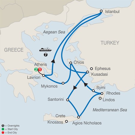 Splendors of Greece & Turkey Cruise Tour by Globus Tours