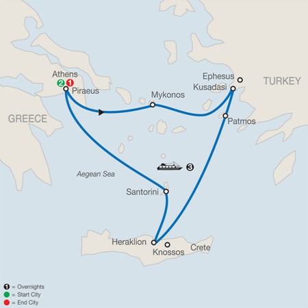 Iconic AegeanCruise Tour by Globus Tours