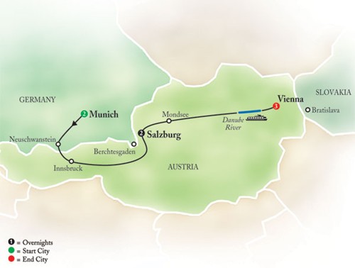 Munich, Salzburg and Vienna by Globus Tours