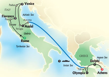 The Best of Italy and Greece by Globus Tours