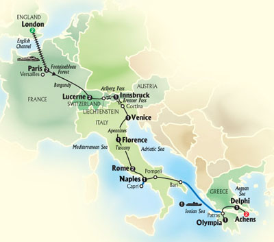 Continental Odyssey by Globus Tours