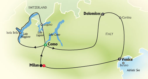 LAKE COMO, DOLOMITES and VENICE AT LEISURE by Globus Tours