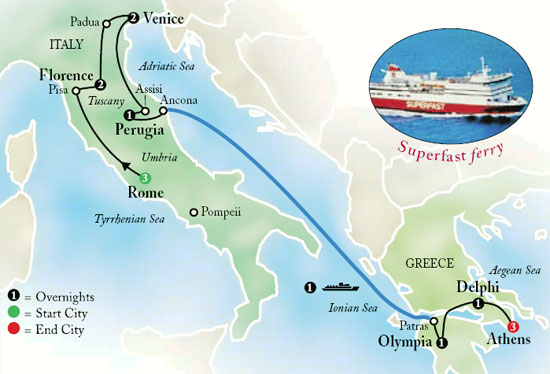 The Best of Italy and Greece by Globus Tours