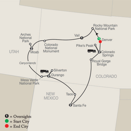 Routes of the Old West by Globus Tours