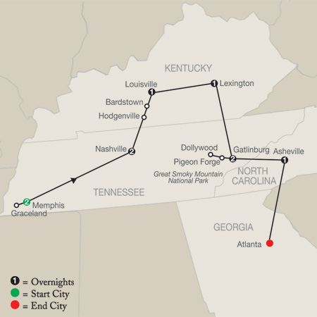 Sights and Sounds of the South by Globus Tours