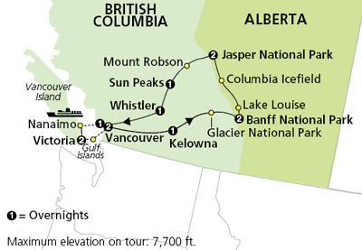 The Canadian Rockies by Cosmos Tours