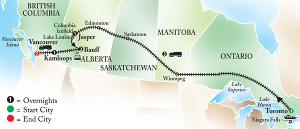 Great Canadian Rail Journey by Globus Tours