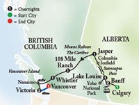 CLICK HERE for Majestic Rockies Plus Victoria by Globus Tours!