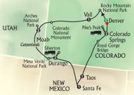 Click here for Globus Tours Routes of the Old West!