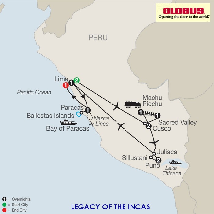 LEGACY OF THE INCAS by
                                            Globus Tours