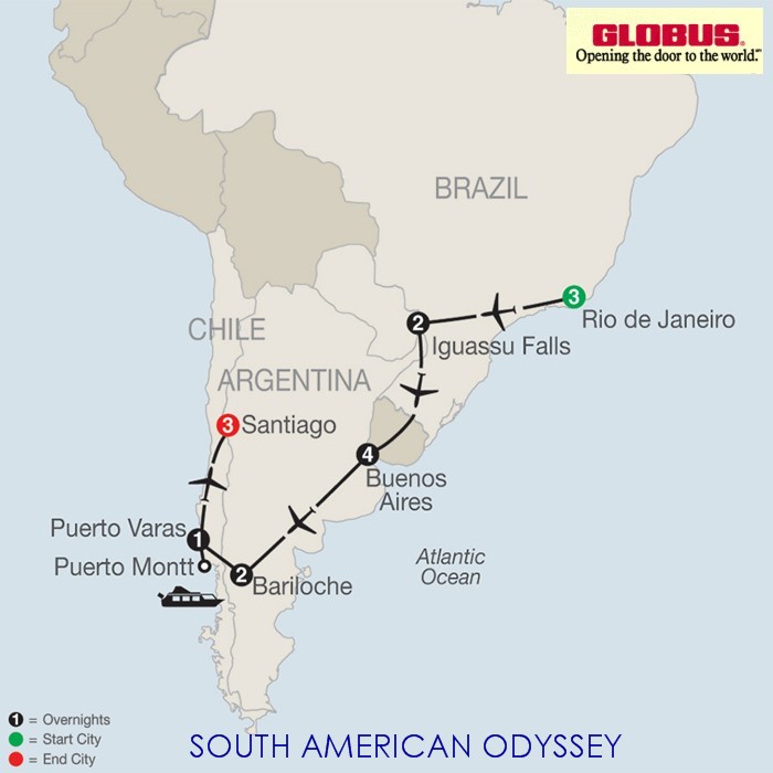 SOUTH AMERICAN ODYSSEY
                                            by Globus Tours