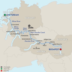 CLICK HERE for Avalon EUROPEAN SPLENDOR River Cruise MAP!!