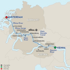 CLICK HERE for Avalon EUROPEAN SPLENDOR River Cruise MAP!!