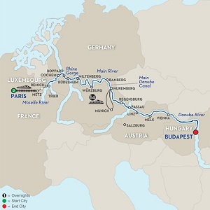CLICK HERE for Avalon JEWELS OF CENTRAL EUROPE River Cruise MAP!!