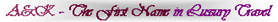 Click here for THE FIRST NAME IN LUXURY TRAVEL!